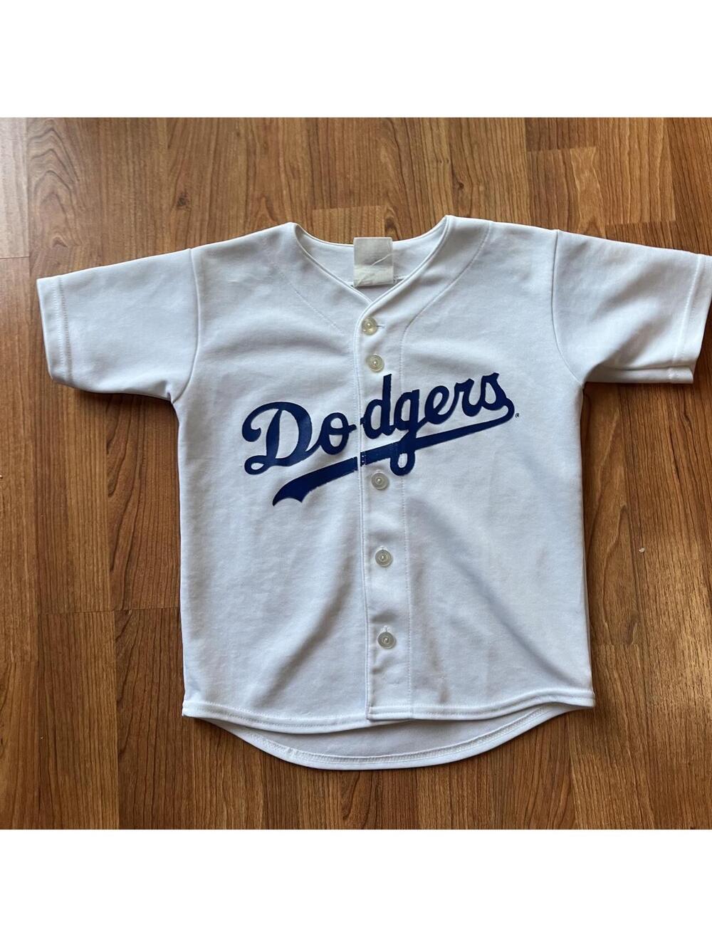 MLB Dodgers white baby jersey